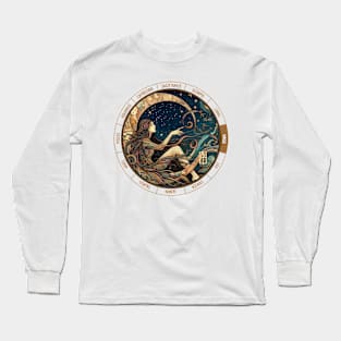 ZODIAC Virgo - Astrological VIRGO - VIRGO - ZODIAC sign - Van Gogh style - 1 Long Sleeve T-Shirt